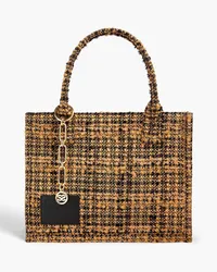 Sandro Bouclé-tweed tote - Brown Brown