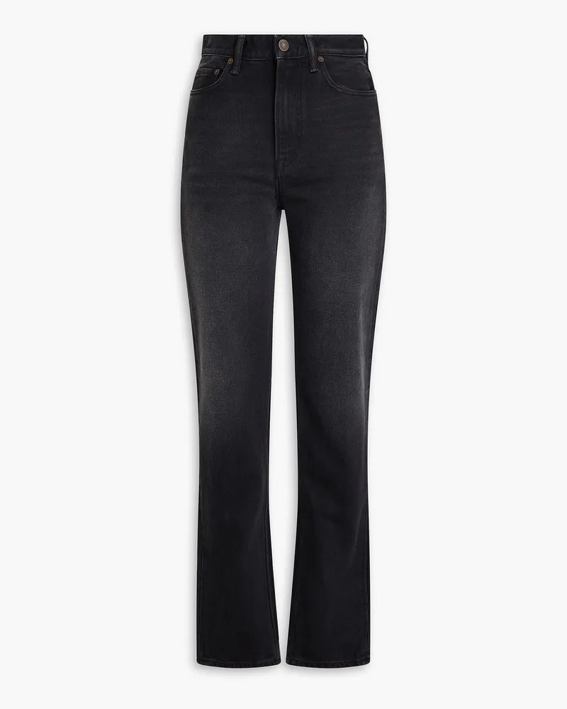 Acne Studios High-rise straight-leg jeans - Black Black