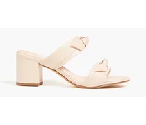 Clarita 60 bow-detailed mules - Pink
