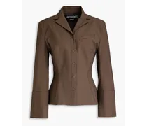 La Veste Crema woven jacket - Brown