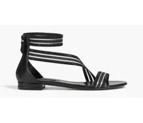 Venus embellished grosgrain sandals - Black