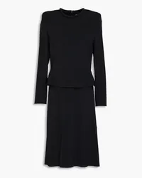 Giorgio Armani Crepe peplum dress - Black Black