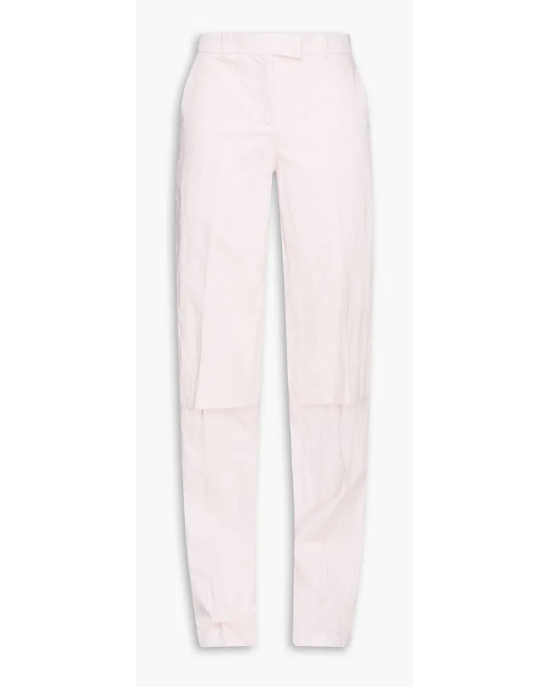 Michael Kors Cotton-blend straight-leg pants - Pink Pink