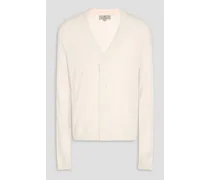 Cashmere and silk-blend cardigan - White