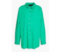 Cotton-poplin shirt - Green