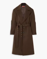 Commission Lasso belted wool-blend felt coat - Brown Brown