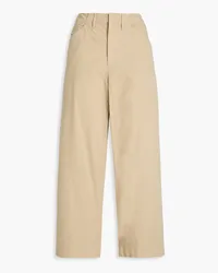 Rag & Bone Banks cropped cotton wide-leg pants - Neutral Neutral