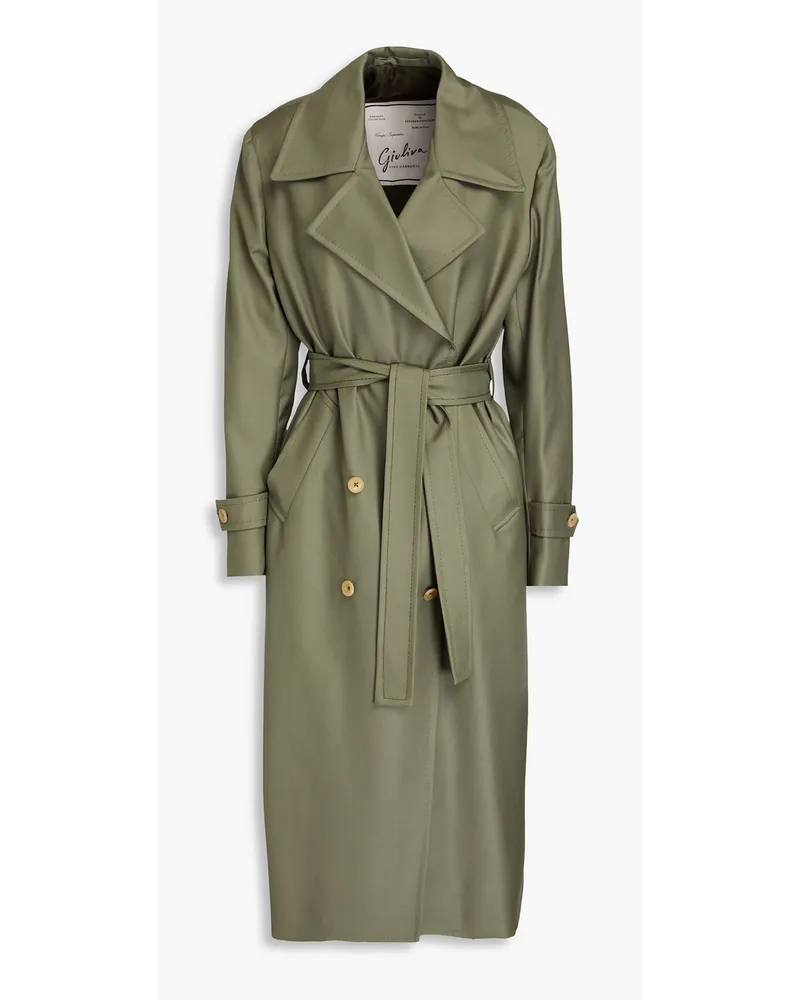 Giuliva Heritage Collection Christie double-breasted wool coat - Green Green