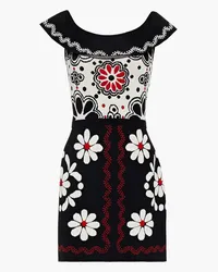 RED Valentino Jacquard-knit mini dress - Black Black