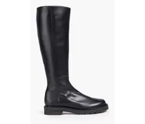Mila leather knee boots - Black