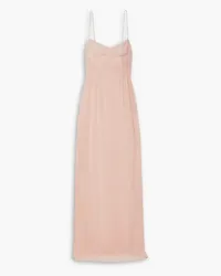 Christopher Esber Ruched silk-georgette maxi dress - Pink Pink