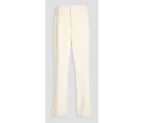 Crepe straight-leg pants - White