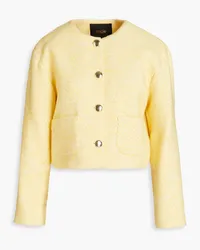 Maje Tweed jacket - Yellow Yellow