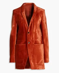 Rick Owens Velvet blazer - Orange Orange