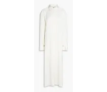 Sonya midi shirt dress - White