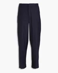 Officine Generale Wool drawstring pants - Blue Blue