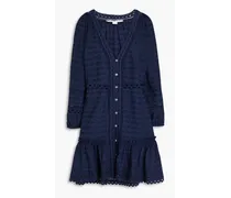 Daeja embroidered cotton mini dress - Blue