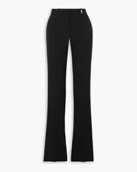 Versace Embellished stretch-wool flared pants - Black Black