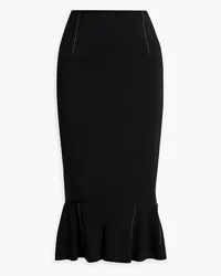 Marni Fluted crepe midi skirt - Black Black