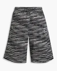 Missoni Space-dyed French cotton-terry shorts - Black Black