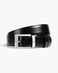 Montblanc Leather belt - Black Black