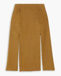 Victoria Beckham Wool-blend tweed skirt - Brown Brown