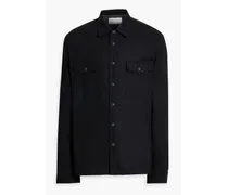 Jack brushed wool-jersey shirt - Black