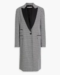 Another Tomorrow Cotton-blend houndstooth tweed coat - Black Black