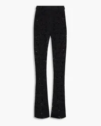 ROTATE Birger Christensen Corded-lace straight-leg pants - Black Black