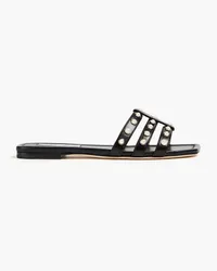 Jimmy Choo Hazal embellished leather sandals - Black Black