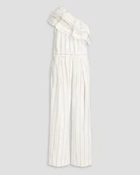 Brunello Cucinelli Bead-embellished silk-crepe maxi dress - White White