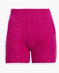 Rag & Bone Pierce cable-knit cashmere shorts - Purple Purple