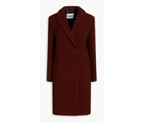 Good wool-blend felt coat - Brown
