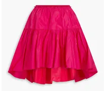 Gathered taffeta mini skirt - Pink
