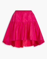 RED Valentino Gathered taffeta mini skirt - Pink Pink