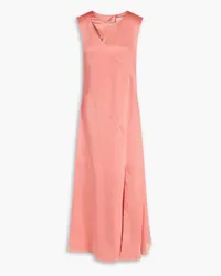 Holzweiler Cutout silk-satin midi dress - Pink Pink