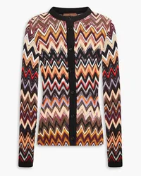 Missoni Crochet-knit wool-blend cardigan - Multicolor Multicolor