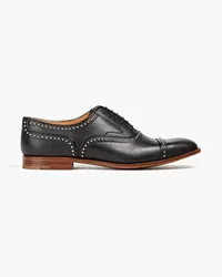 Church's Anna studded leather brogues - Black Black