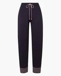 Roksanda Ilincic Ponzo striped knitted track pants - Blue Blue