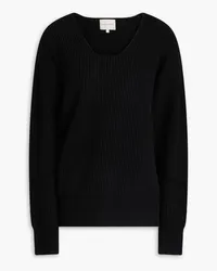 Loulou Studio Ribbed wool and cashmere-blend sweater - Black Black