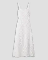 Miguelina Blake crocheted cotton midi dress - White White