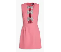Brittany embellished crepe mini dress - Pink