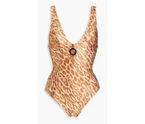 Tropicana leopard-print swimsuit - Animal print