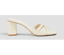 Leather mules - White