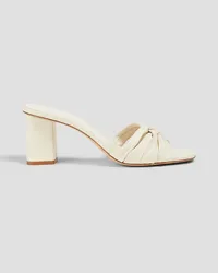 Emporio Armani Leather mules - White White