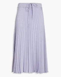 RED Valentino Pleated crepe midi skirt - Purple Purple