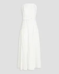 NICHOLAS Lux belted linen maxi dress - White White