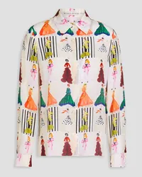 Alice + Olivia Alice Olivia - Printed silk crepe de chine shirt - White White