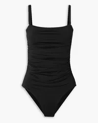 BONDI BORN Raya ruched swimsuit - Black Black