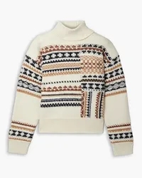 A.L.C. A C. - Tate Fair Isle wool-blend jacquard turtleneck sweater - White White